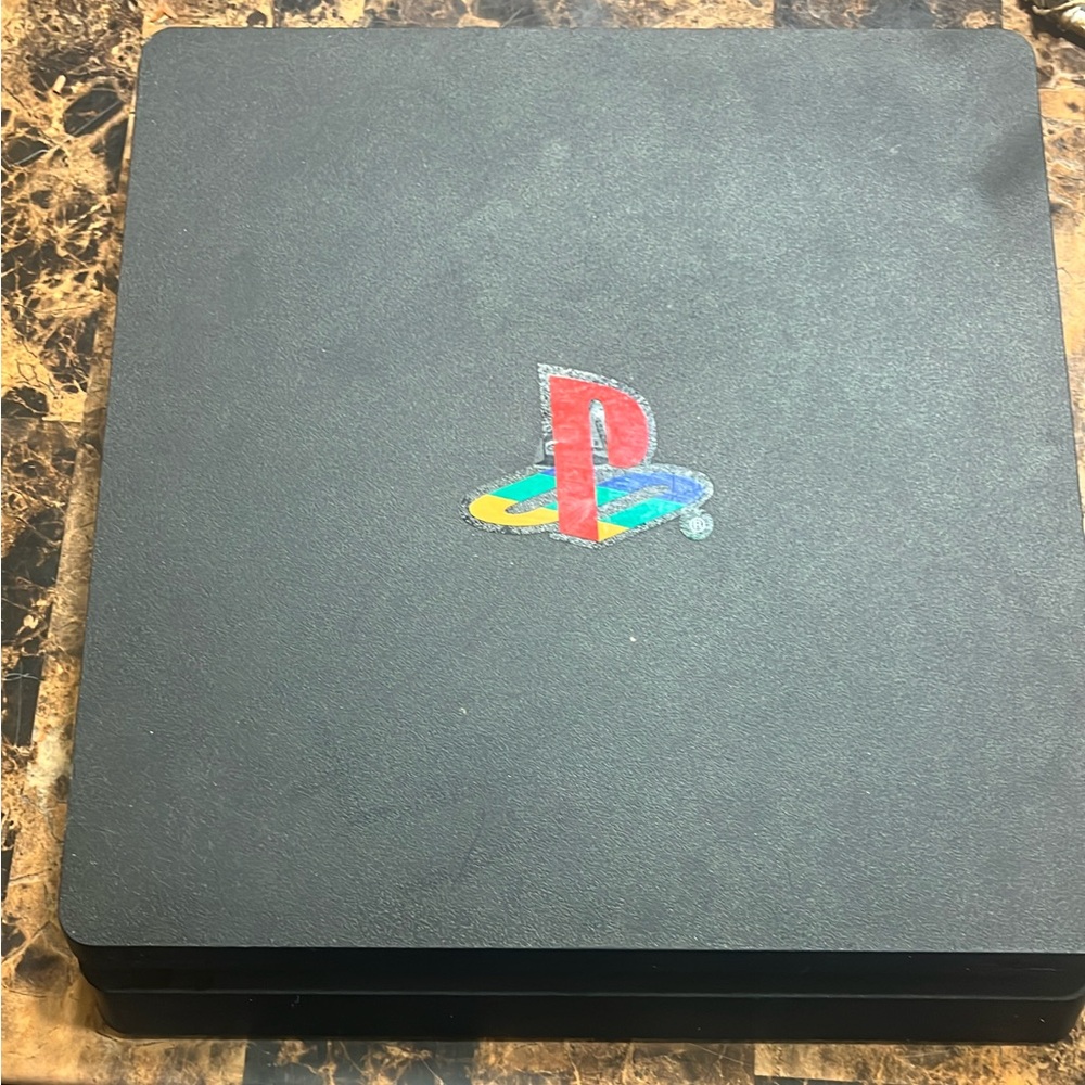 Sony PlayStation Console - Black with Multicolor Logo